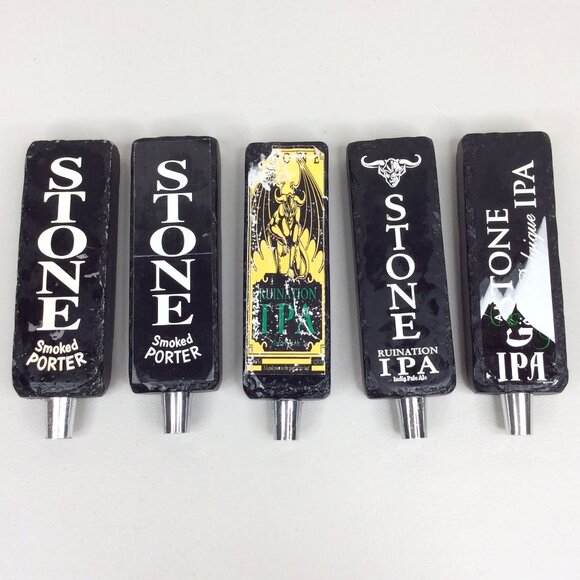 Lot of 5 Stone Brewing Tap Handles Suede RuinTen Smoked Porter Double Bastard - Picture 4 of 8